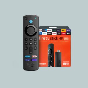 Amazon Fire TV Stick 4K Max streaming device with Alexa built in.