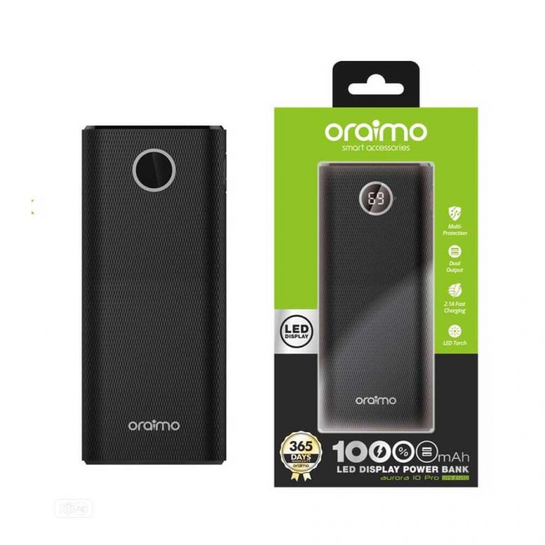 Oraimo 10000mAh Power Bank - Gadget World Ltd. Call: 0727540440