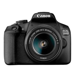 Canon EOS 2000D DSLR Camera and EF-S 18-55 mm Lens