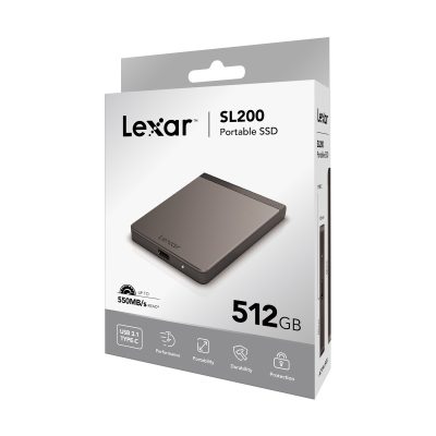 Lexar SL200 External Portable Solid State Drive 512GB