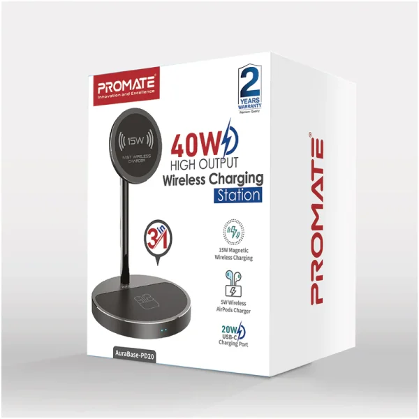 Promate 40W High Output Wireless Charging Station