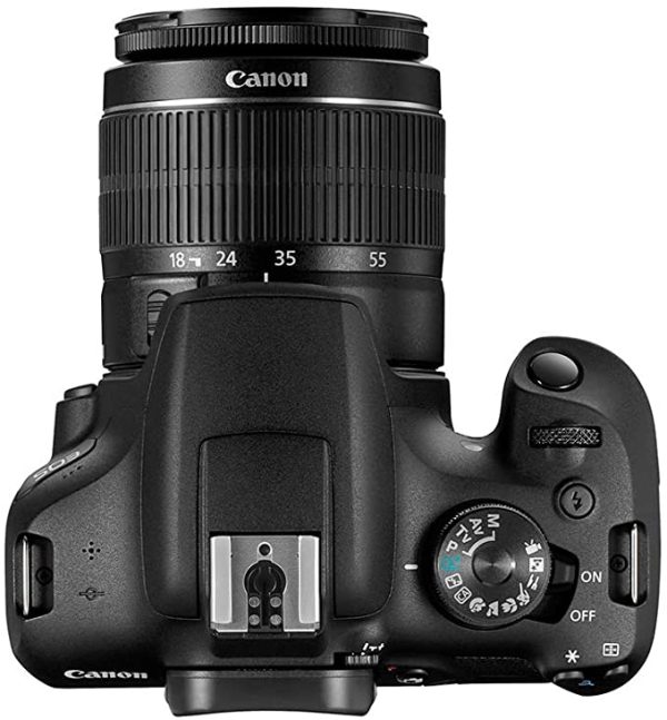 Canon EOS 2000D DSLR Camera and EF-S 18-55 mm Lens