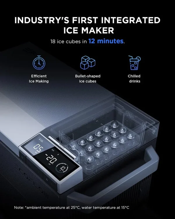 EcoFlow GLACIER 38L Portable Refrigerator with Ice Maker