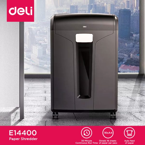 DELI E14400 CROSS-CUT PAPER SHREDDER