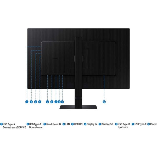 Samsung 27″ ViewFinity S6 S60UD QHD Monitor (LS27D600UAUXUE)