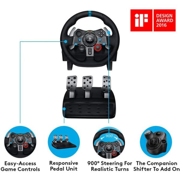 Logitech G29 Driving Force Racing Wheel (PS3,PS4, PS5 & PC)