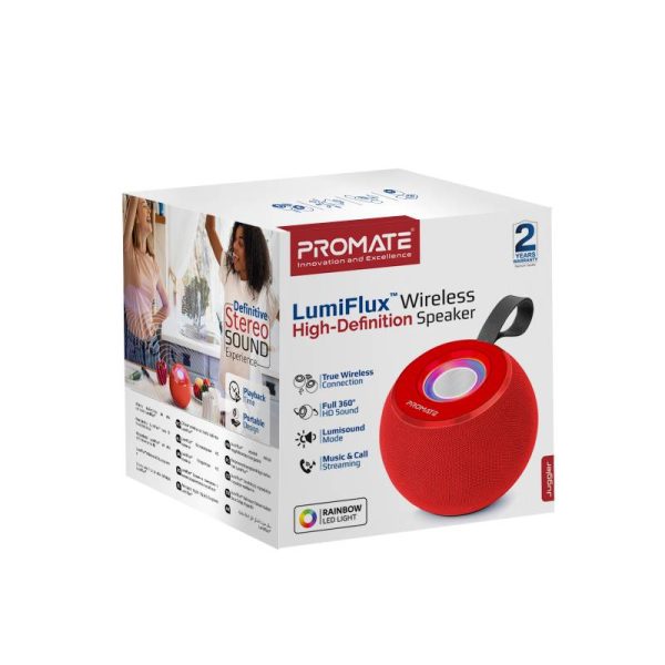 Promate LumiFlux Wireless High-Definition Speaker (Juggler)