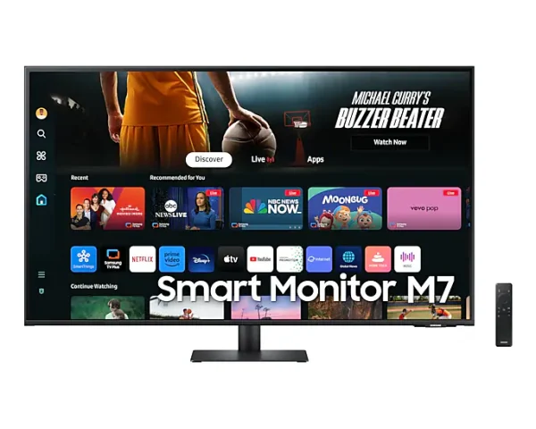 Samsung 32" M70D Smart Screen for Multi Device Experience (LS32DM702UMXUE)