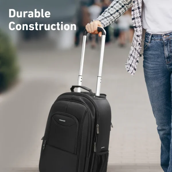 Promate Mogul-TR, SecureStorage™ Trolley bag for 16” Laptop with Multiple Large Compartments