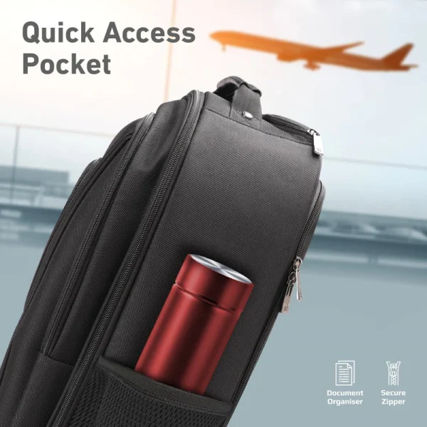 Promate Mogul-TR, SecureStorage™ Trolley bag for 16” Laptop with Multiple Large Compartments