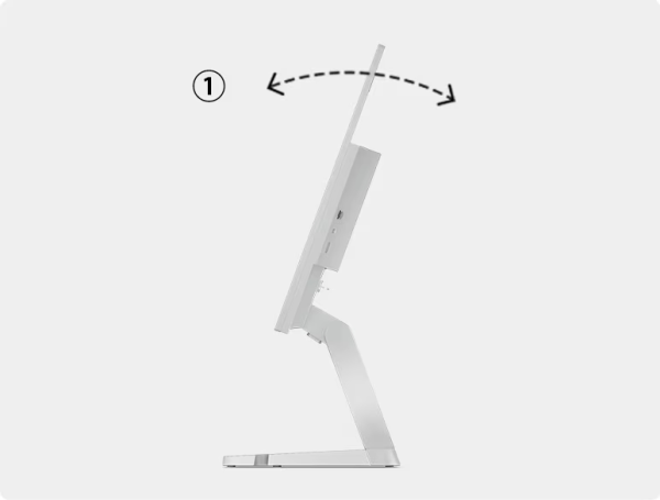 Lenovo L27i-4A 27" FHD Monitor, Integrated Speakers, Cloud Grey Color, Connectivity: 1 VGA, 2 HDMI 1.4 - (67BEKAC1AE)