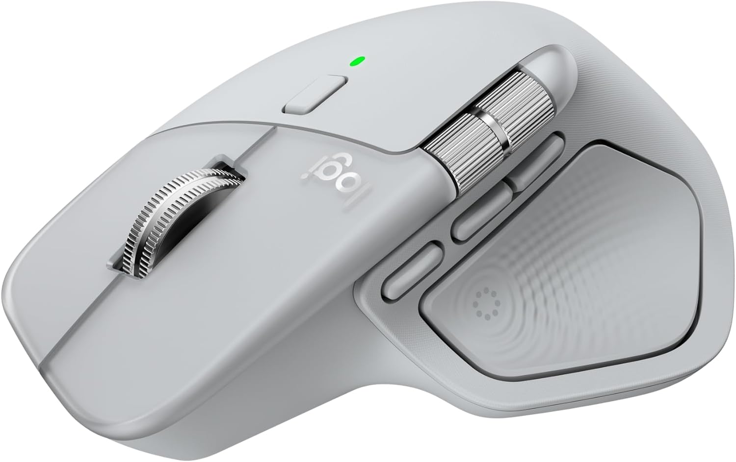 Logitech MX Master 4 Ergonomic Wireless Mouse | Pale Gray - Image 2