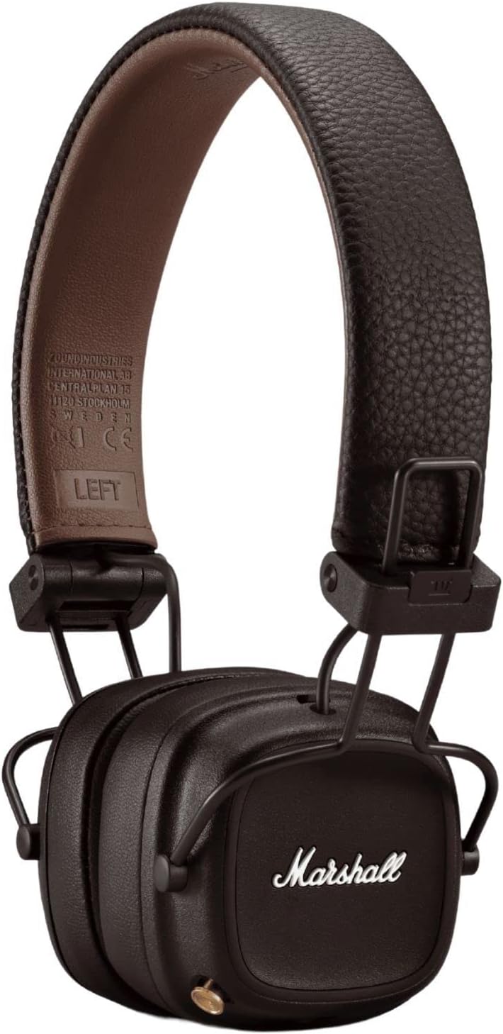 Marshall Major IV On-Ear Bluetooth Headphones, Brown - Image 4