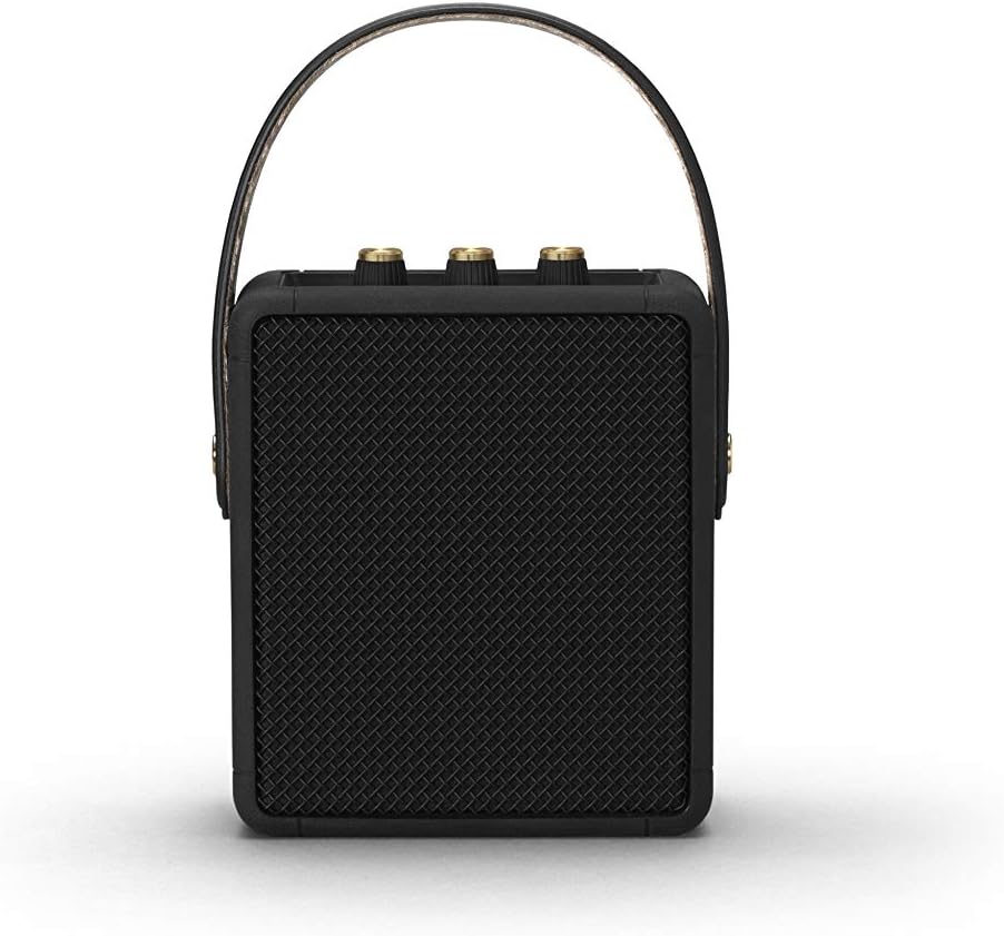 Marshall Stockwell II Portable Bluetooth Speaker - Black & Brass - Image 2