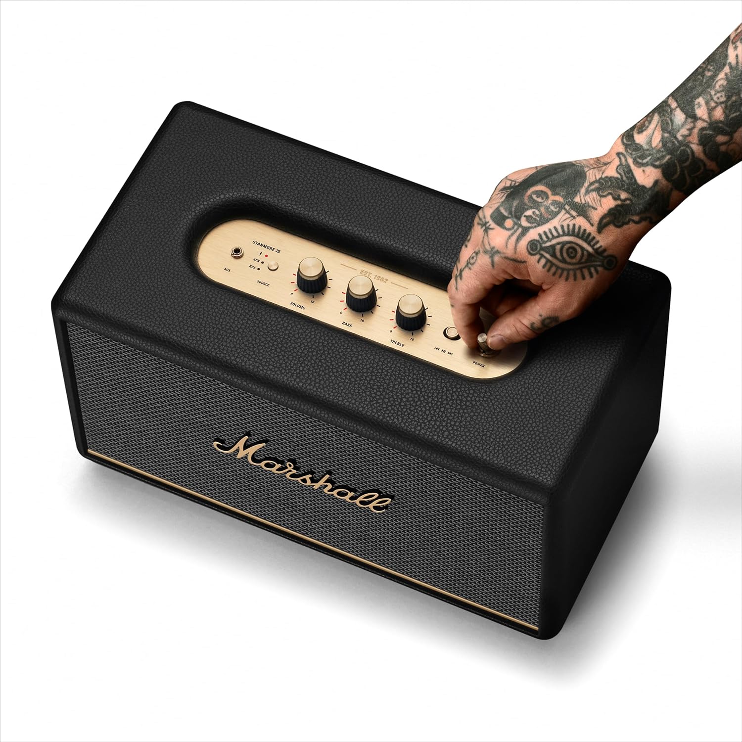 Marshall Stanmore III Bluetooth Home Speaker - Loud Stereo Sound with Bass and Treble Controls - Image 3