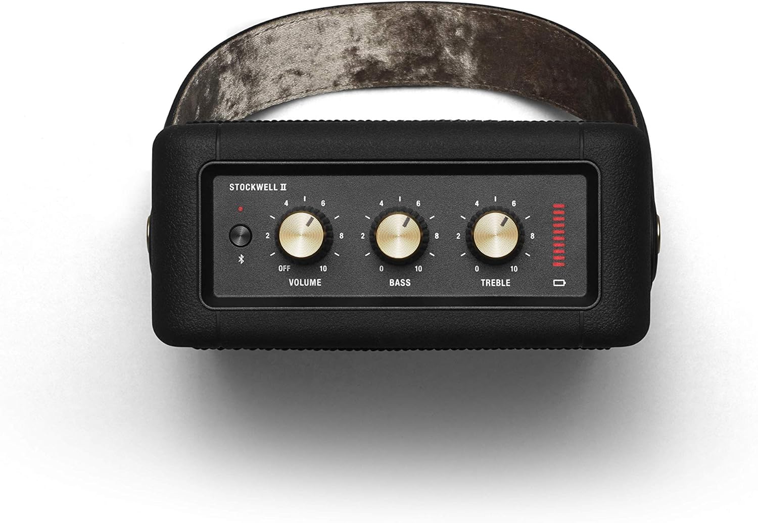 Marshall Stockwell II Portable Bluetooth Speaker - Black & Brass - Image 3